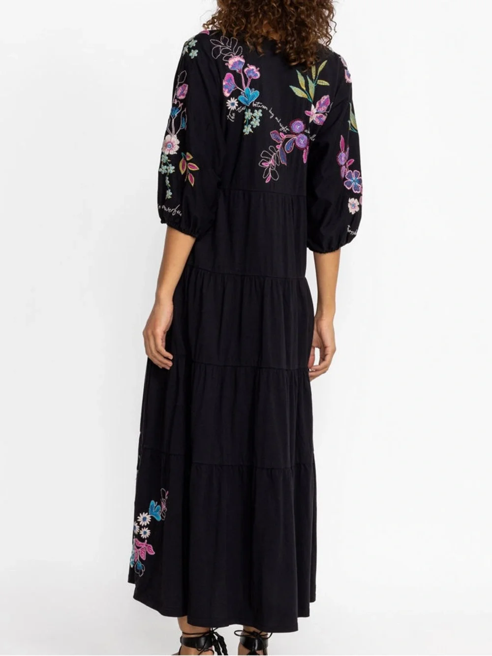 NWT Johnny Was SHILO DOLMAN TIERED KNIT $230 DRESS - Picture 3 of 9